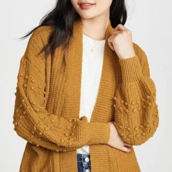 Madewell Bobble Cardigan Sweater in Sage Green - Picture 9 of 10